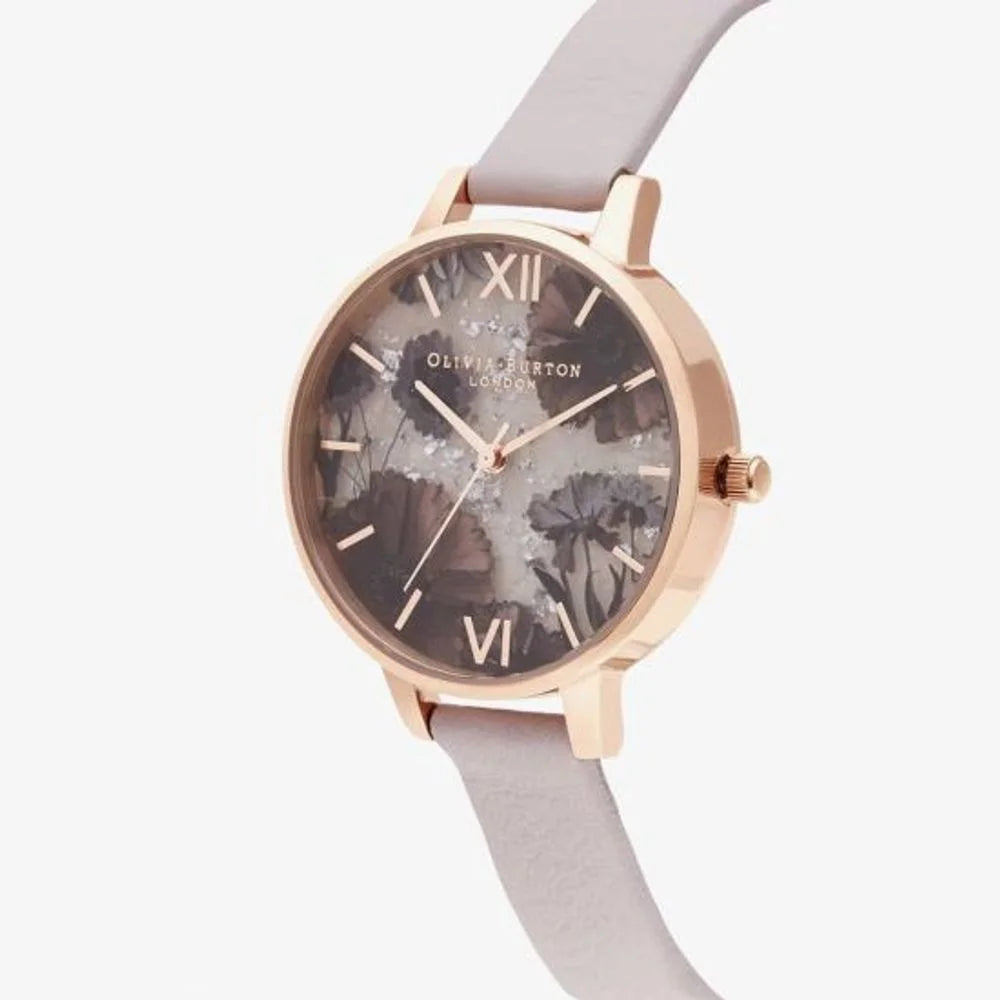 Olivia Burton Multicolor Artificial Leather Watch in Pink Stainless Steel