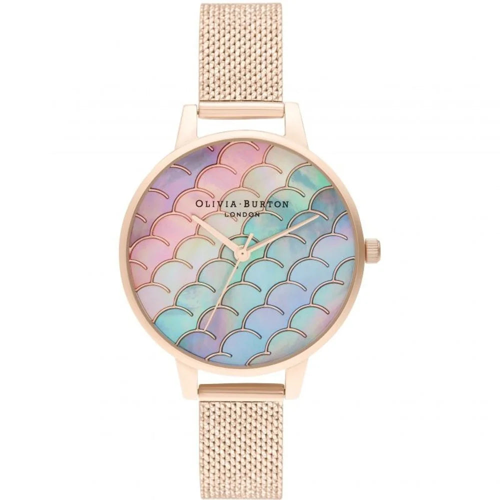 Olivia Burton Multicolor Stainless Steel Watch with Mermaid Tail Dial