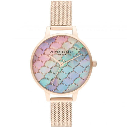 Olivia Burton Multicolor Stainless Steel Watch with Mermaid Tail Dial
