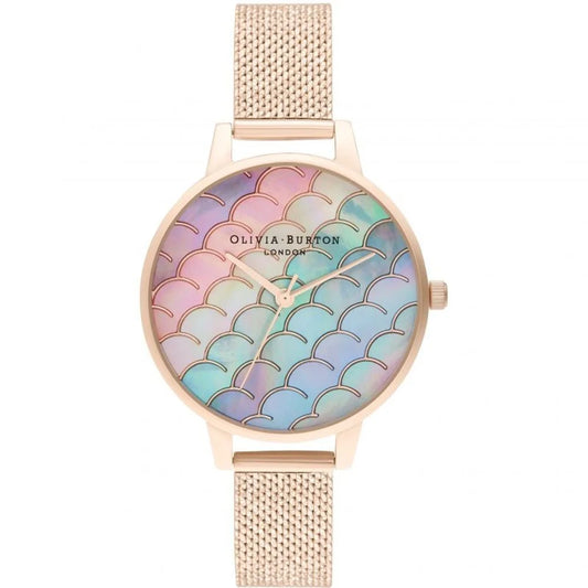 Olivia Burton Multicolor Stainless Steel Watch with Mermaid Tail Dial