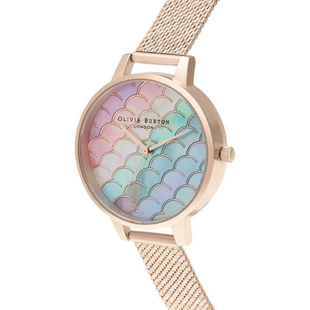 Olivia Burton Multicolor Stainless Steel Watch with Mermaid Tail Dial