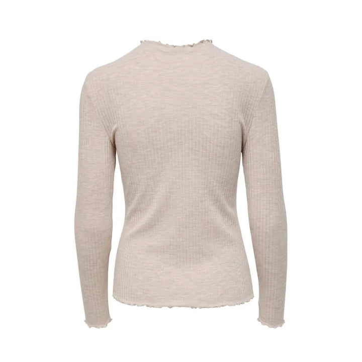 Only Beige Polyester Turtleneck