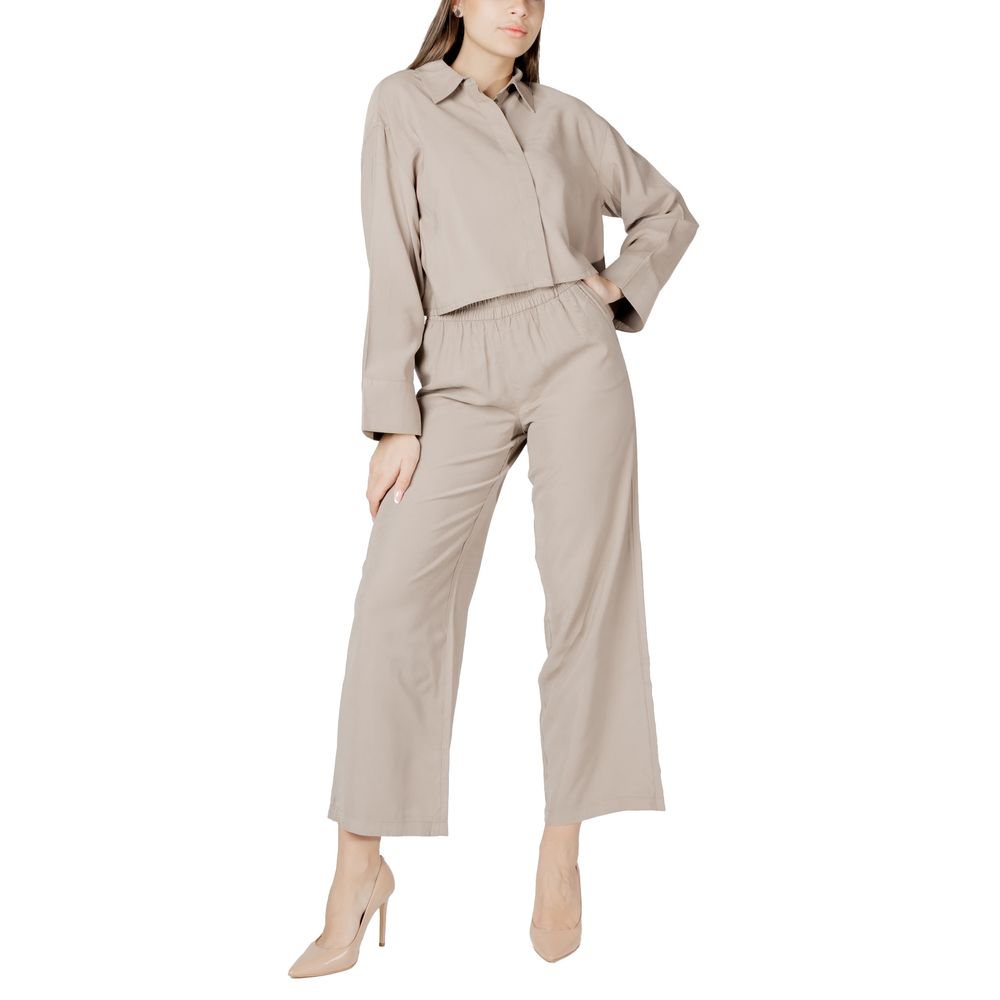 Only Blouses - Women’s Beige Viscose Blouse