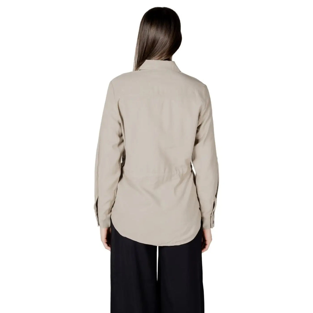 Only Beige Viscose Blouse
