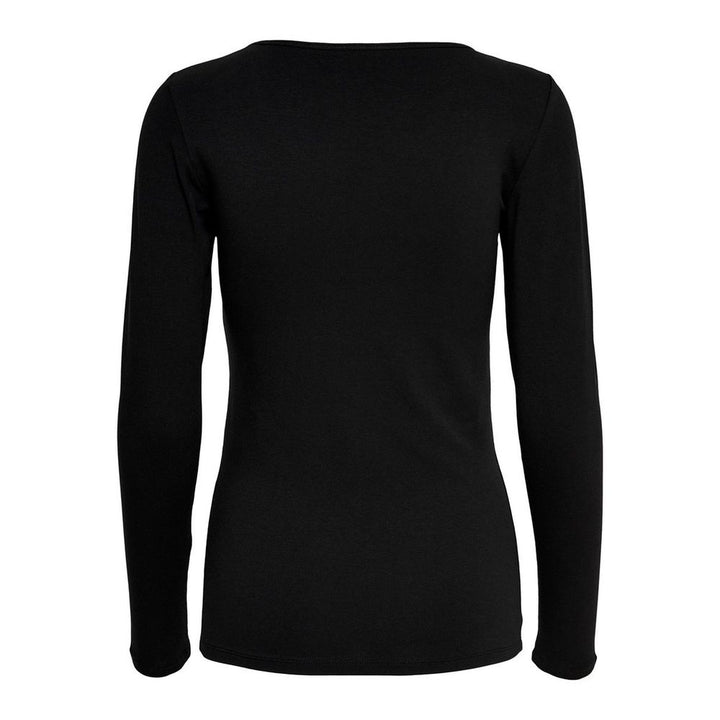 Only - Black Cotton Long Sleeve T-Shirt