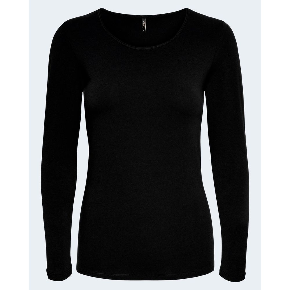 Only - Black Cotton Long Sleeve T-Shirt