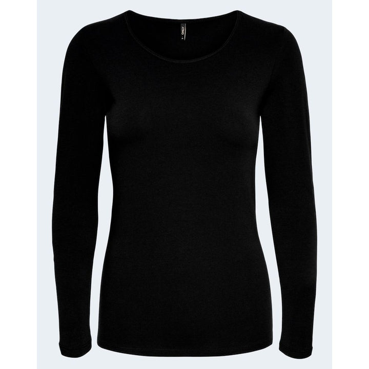 Only - Black Cotton Long Sleeve T-Shirt