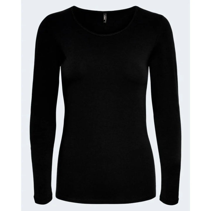Only Black Cotton Long Sleeve T-Shirt