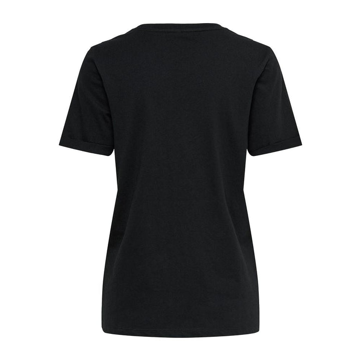 Only - Black Cotton T-Shirt