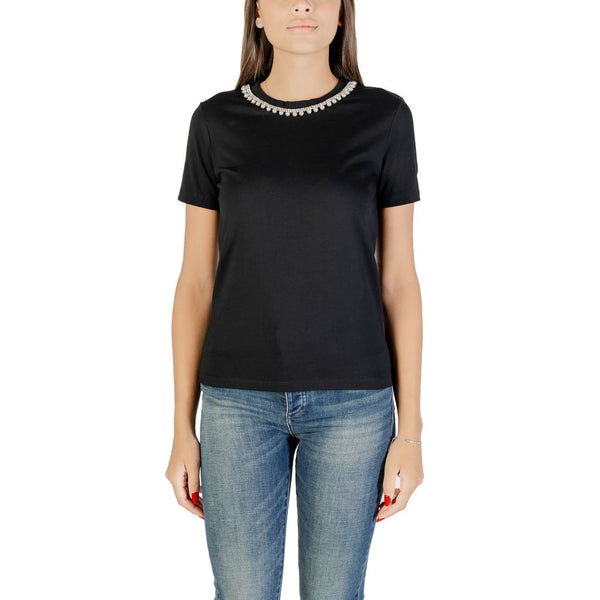 Only - Black Cotton T-Shirt