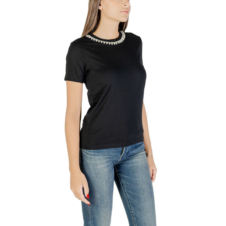Only - Black Cotton T-Shirt