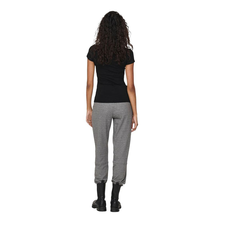 Only - Black Cotton T-Shirt