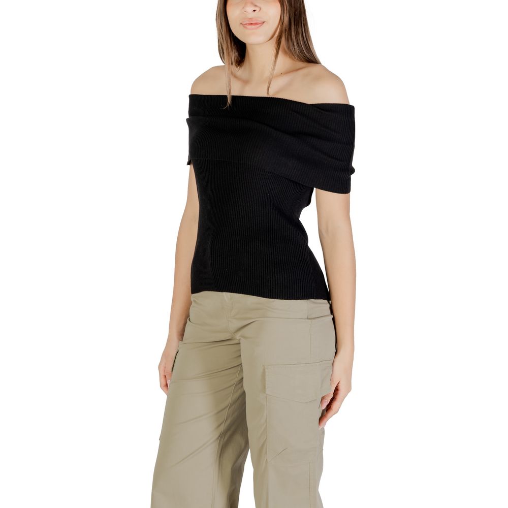 Only - Black Polyester Bodysuit