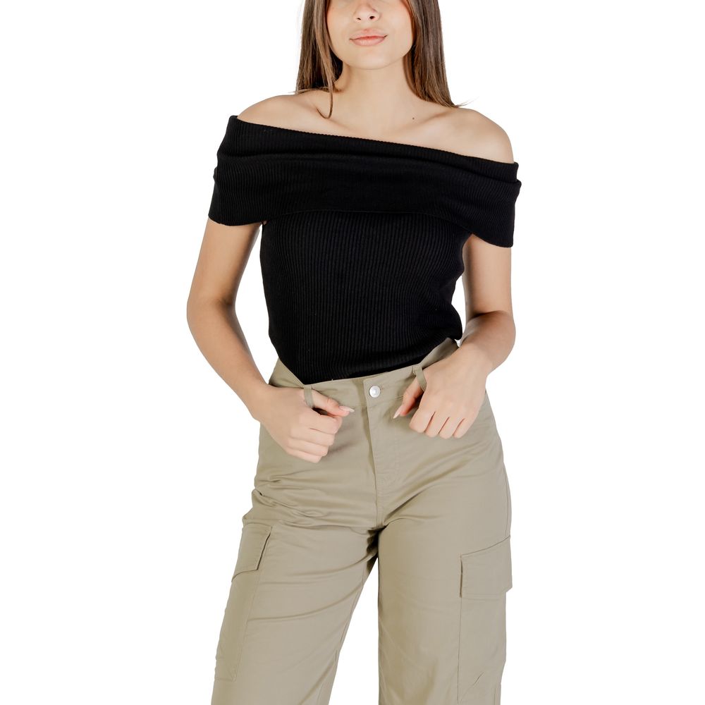 Only - Black Polyester Bodysuit