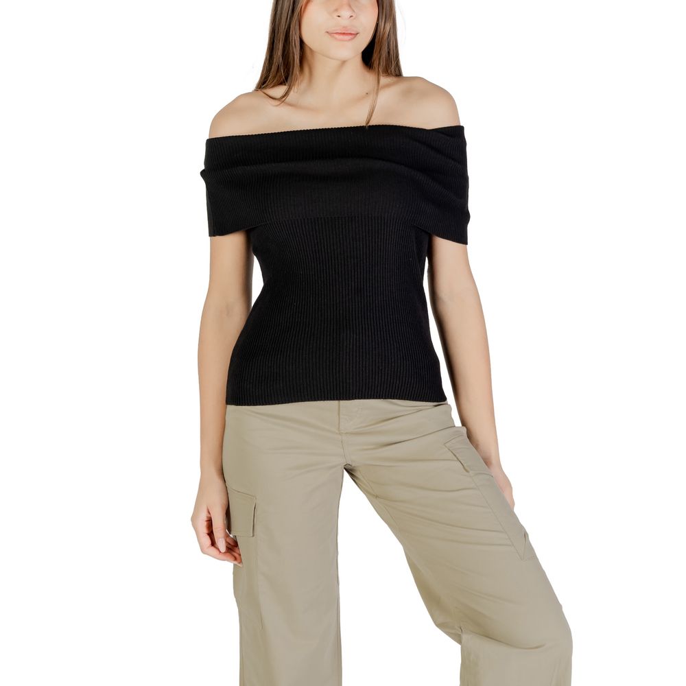 Only - Black Polyester Bodysuit