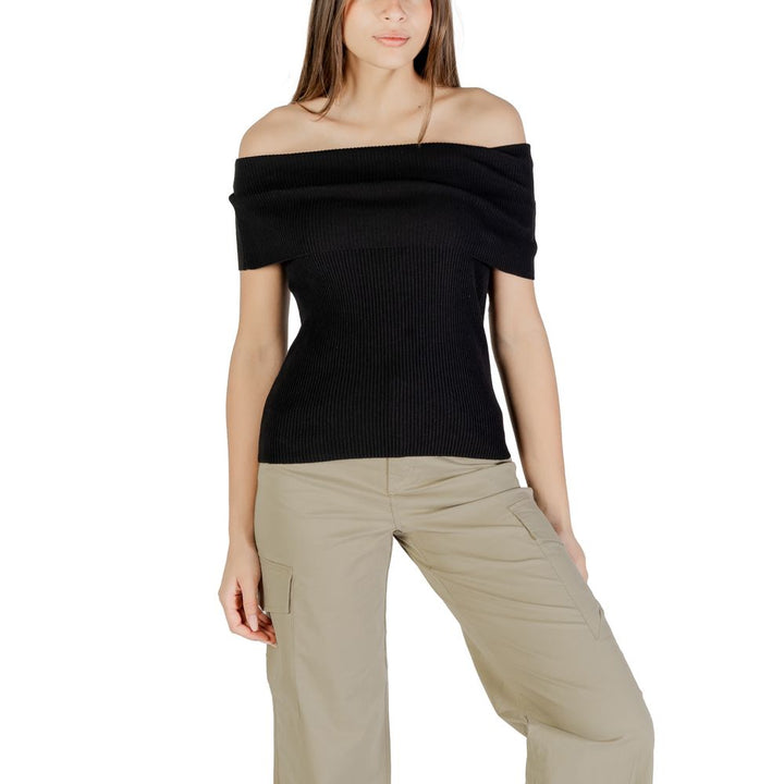 Only - Black Polyester Bodysuit