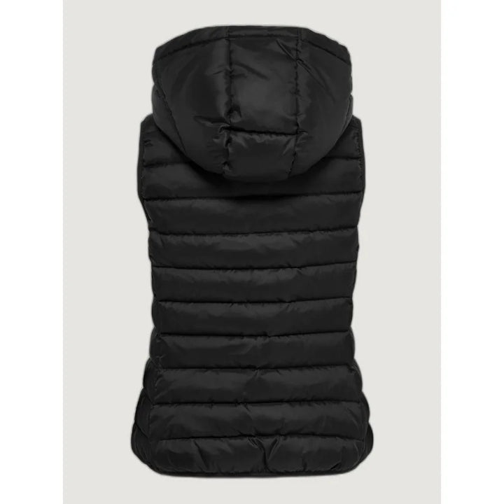 Only Black Polyester Sleveless Jacket