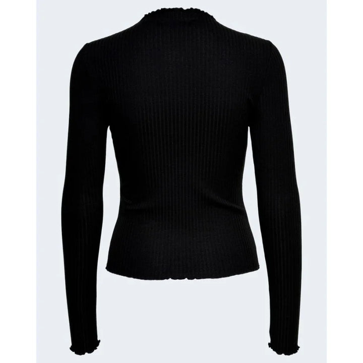 Only Black Polyester Turtleneck