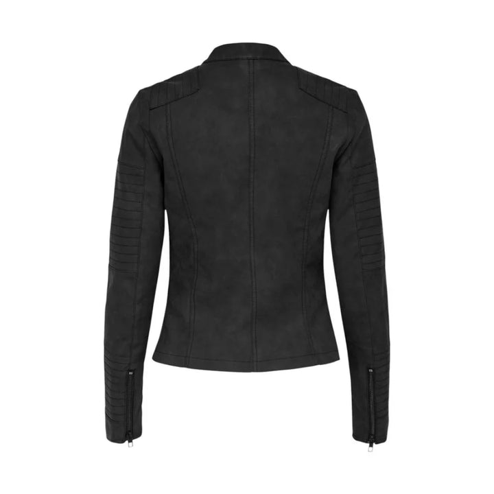 Only Black Polyethylene Biker Jacket