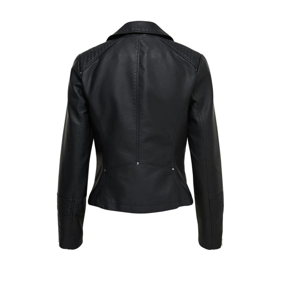 Only Black Viscose Biker Jacket