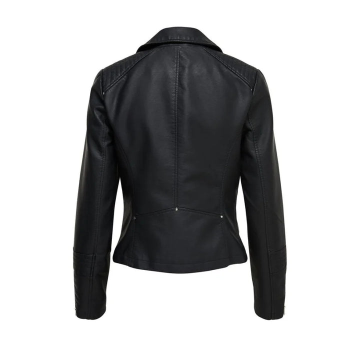 Only Black Viscose Biker Jacket