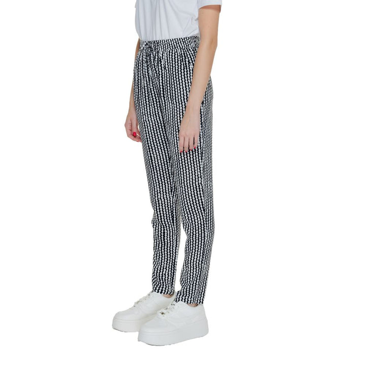 Only Black Viscose Casual Pants