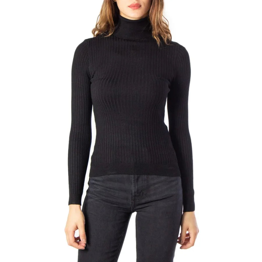 Only Black Viscose Turtleneck