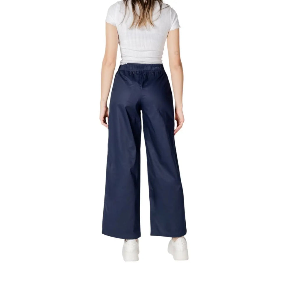 Only Blue Cotton Casual Pants
