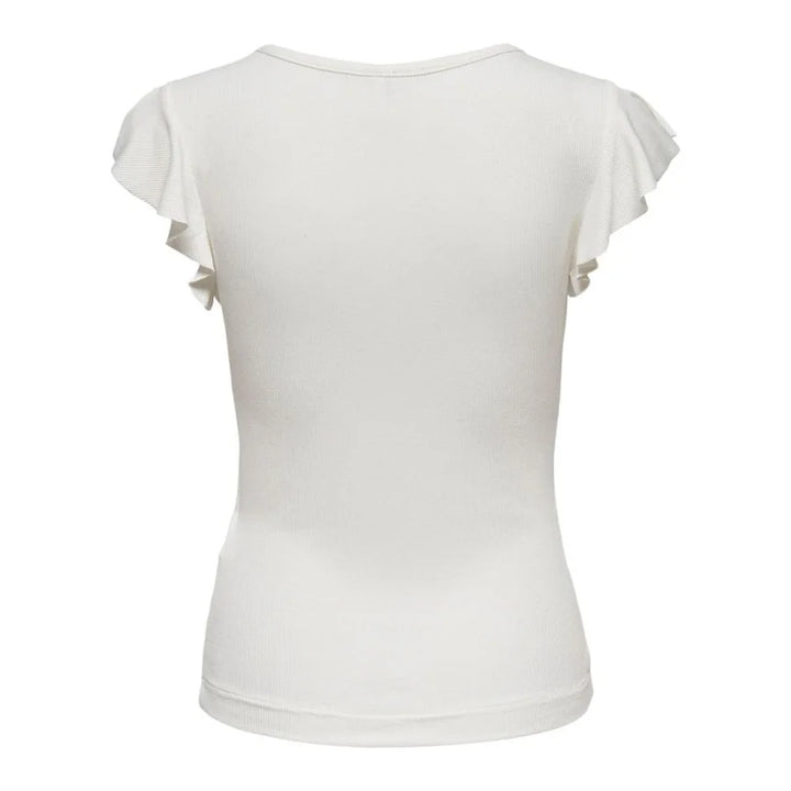 Only Cream Viscose T-Shirt