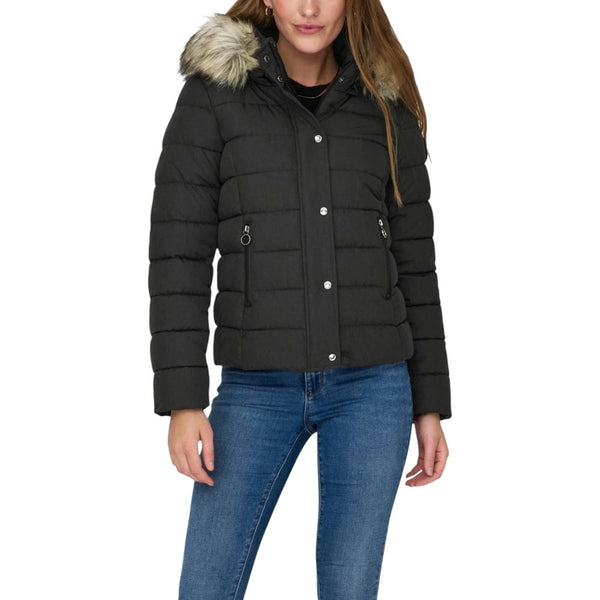 Only Puffer Jackets - Gray Marabou Coat