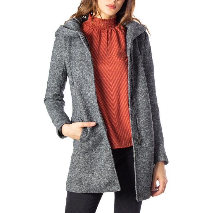 Only Coats &amp; Jackets - Gray Polyester Coat