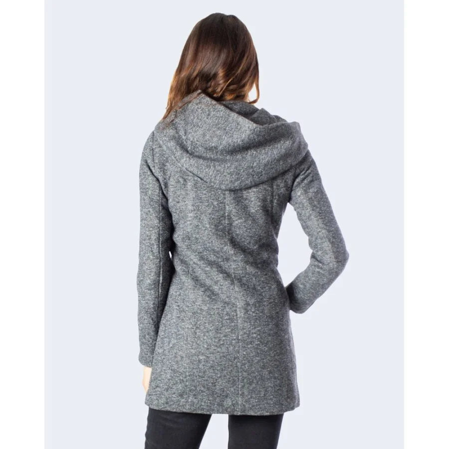 Only Gray Polyester Coat