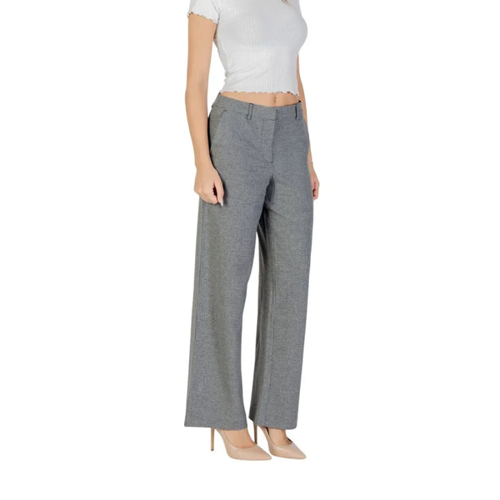Only Gray Recycled Polyester Casual Pants