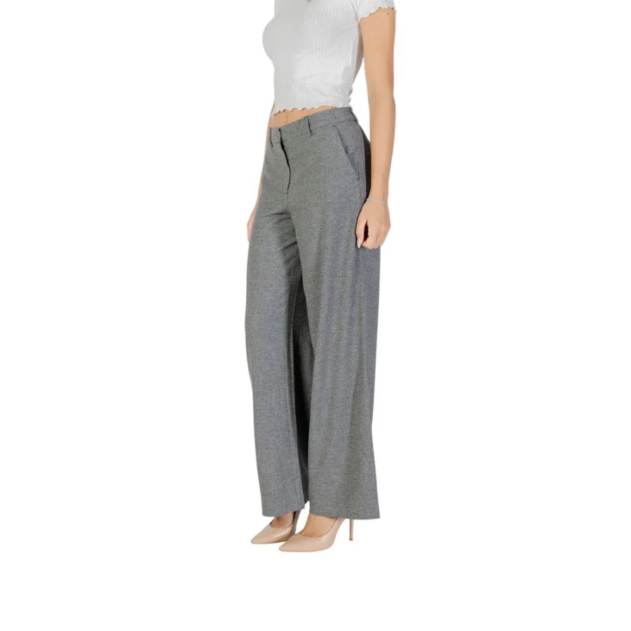 Only Gray Recycled Polyester Casual Pants