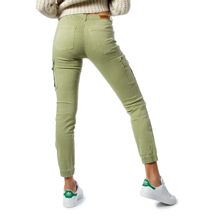 Only Green Cotton Skinny Pants