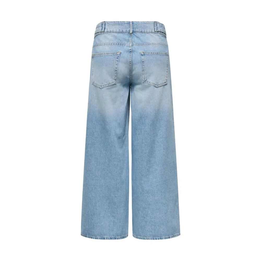 Only Light Blue Cotton Mom Jeans