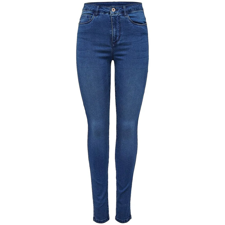 Only Light Blue Cotton Skinny Jeans