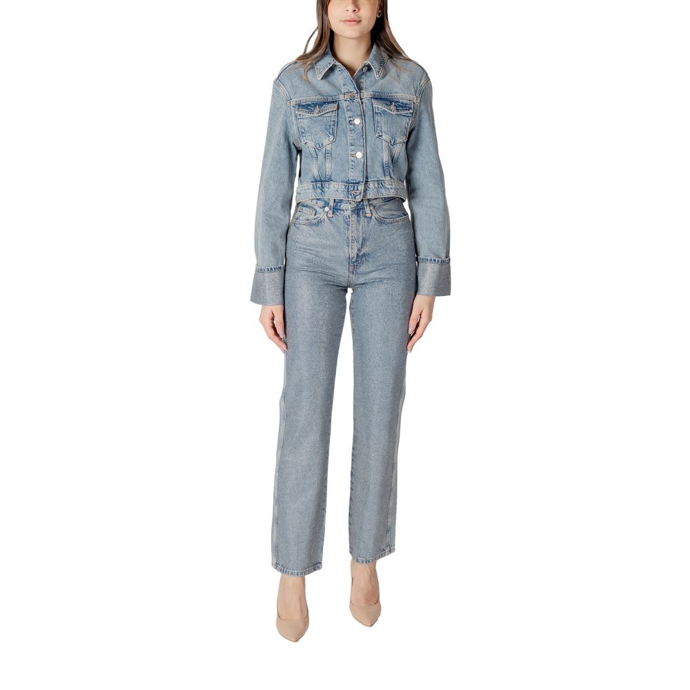 Only Trucker Jackets - Light Blue Organic Cotton Denim Jacket