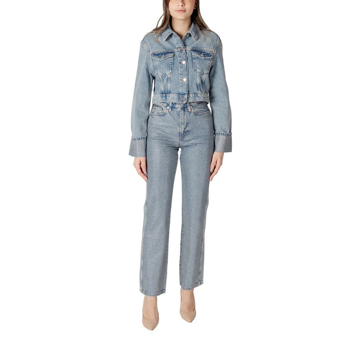 Only Trucker Jackets - Light Blue Organic Cotton Denim Jacket