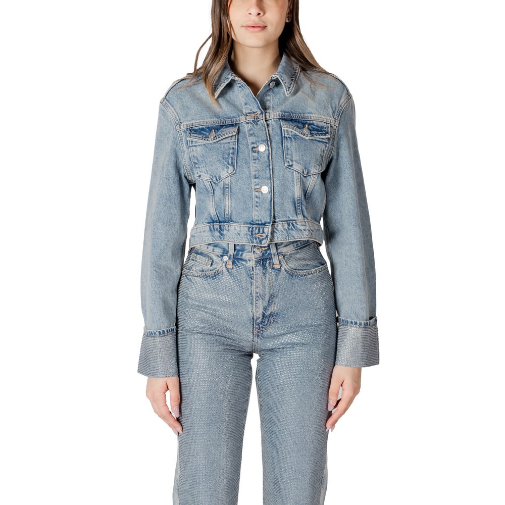Only Trucker Jackets - Light Blue Organic Cotton Denim Jacket