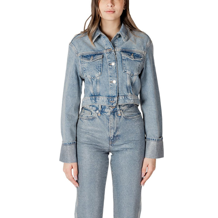 Only Trucker Jackets - Light Blue Organic Cotton Denim Jacket