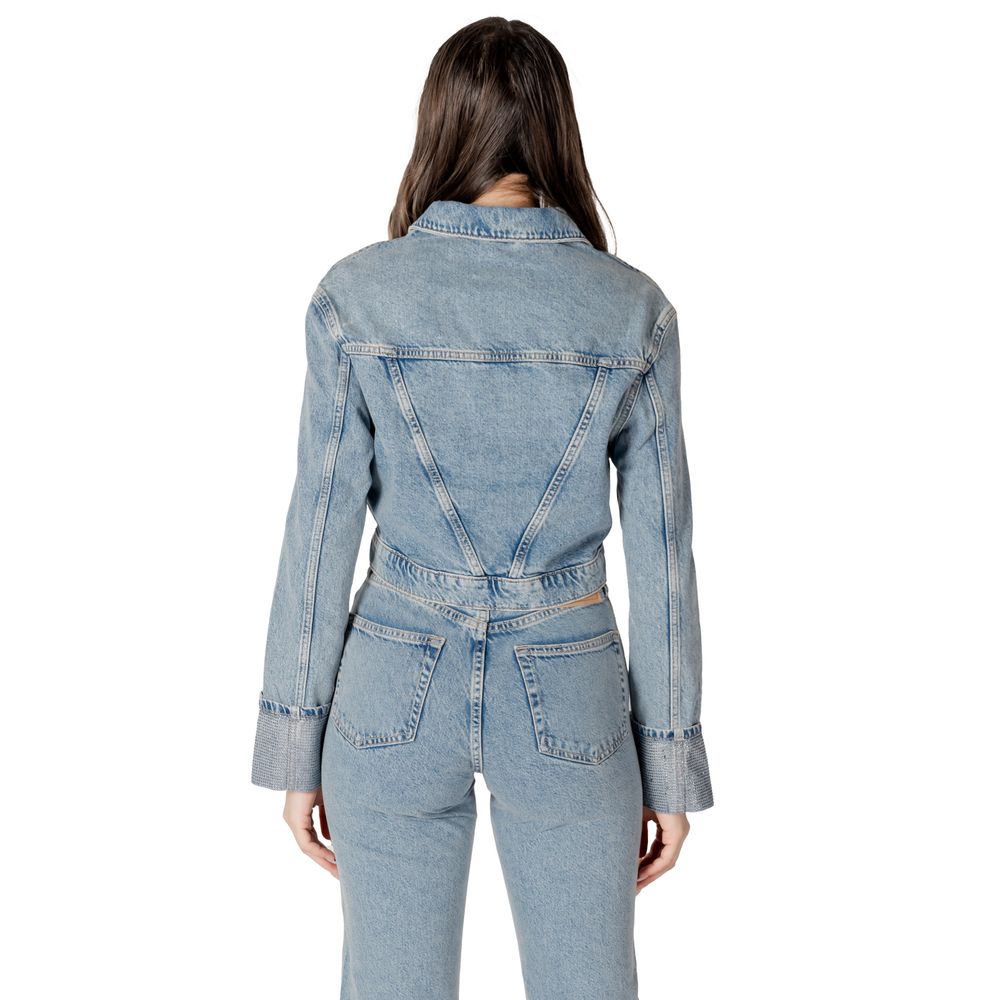 Only Trucker Jackets - Light Blue Organic Cotton Denim Jacket