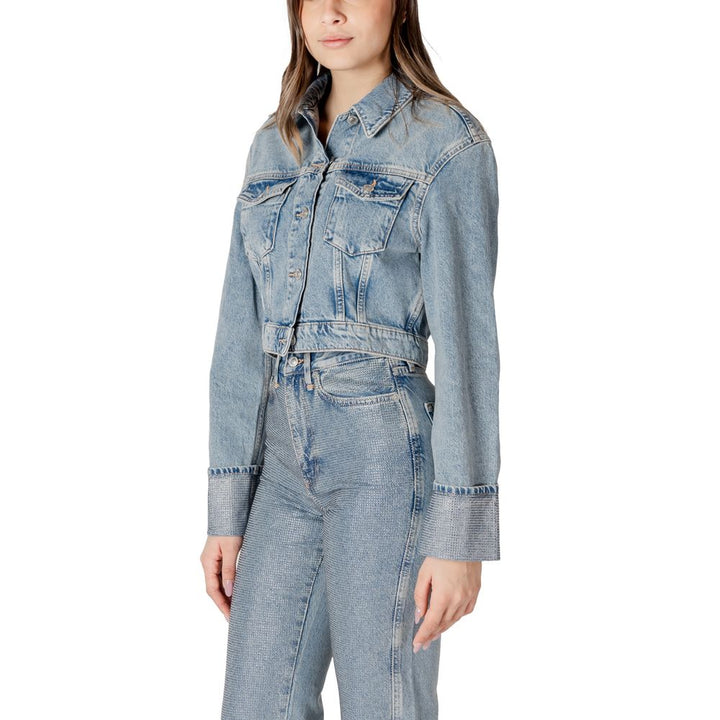 Only Trucker Jackets - Light Blue Organic Cotton Denim Jacket