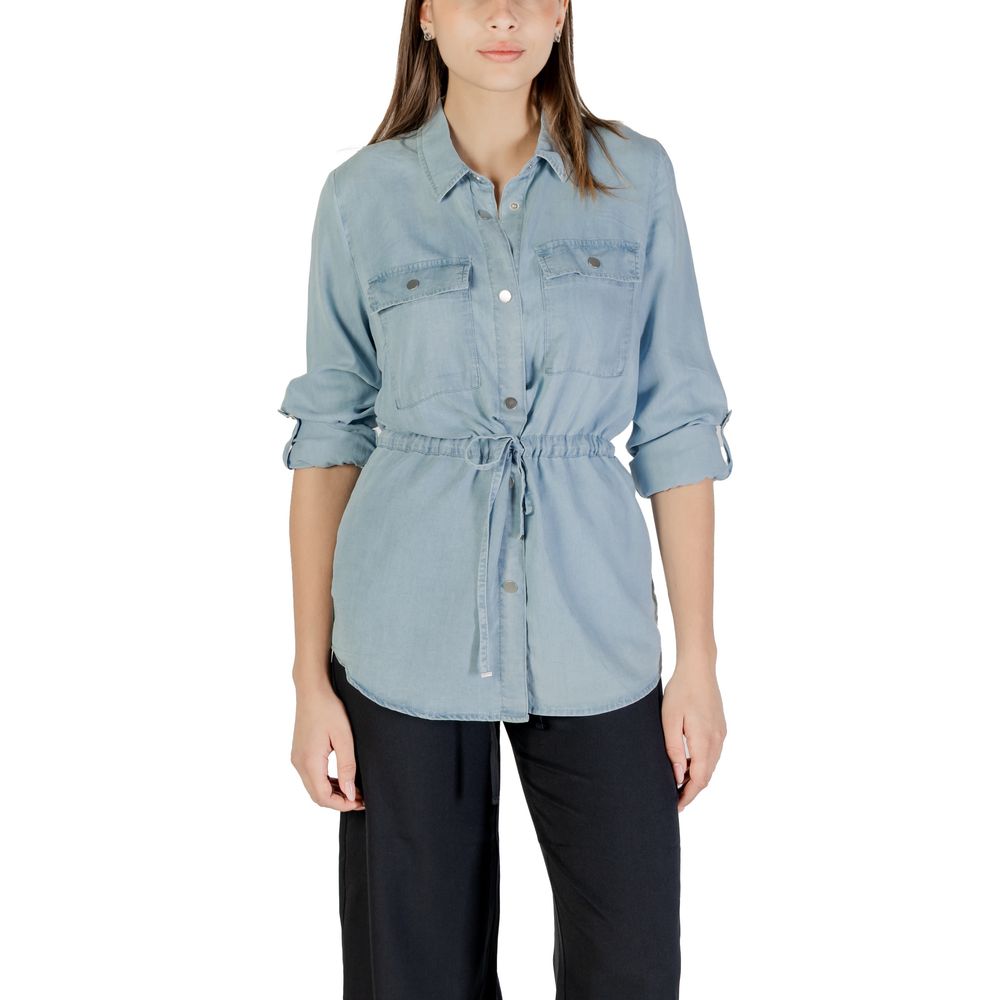 Only Shirts - Women’s Light Blue Tencel Blouse