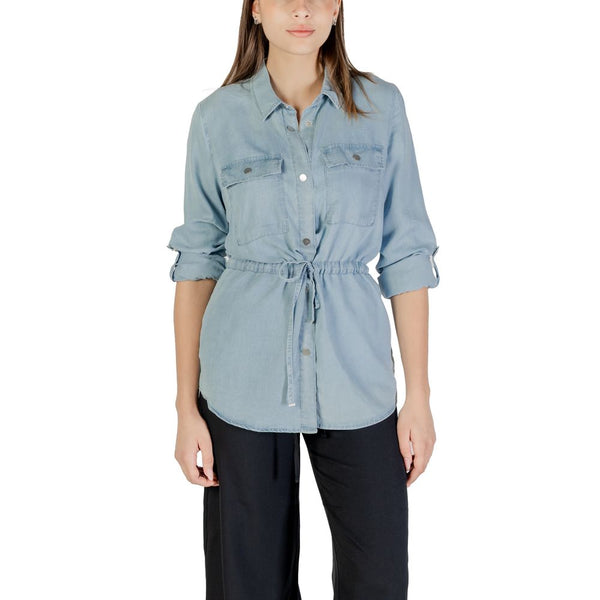Only Shirts - Women’s Light Blue Tencel Blouse