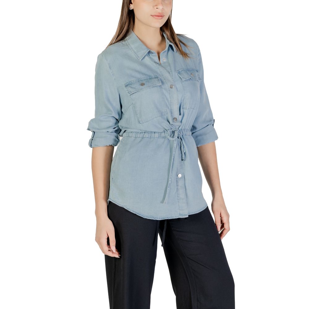 Only Shirts - Women’s Light Blue Tencel Blouse