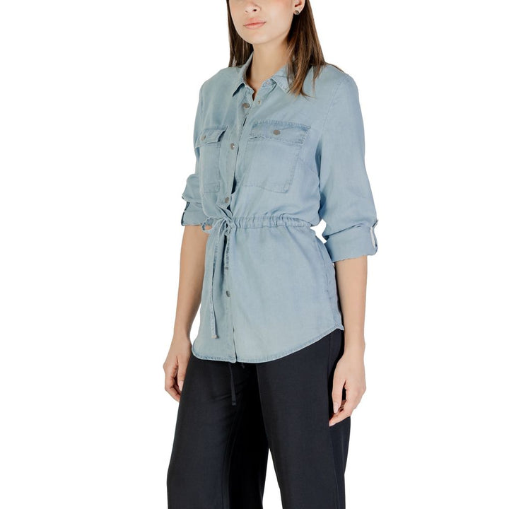 Only Shirts - Women’s Light Blue Tencel Blouse