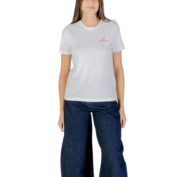 Only - Pink Cotton T-Shirt