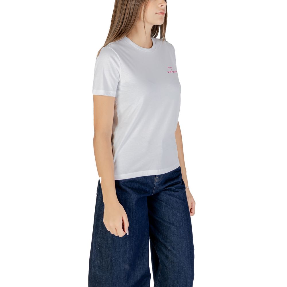 Only - Pink Cotton T-Shirt