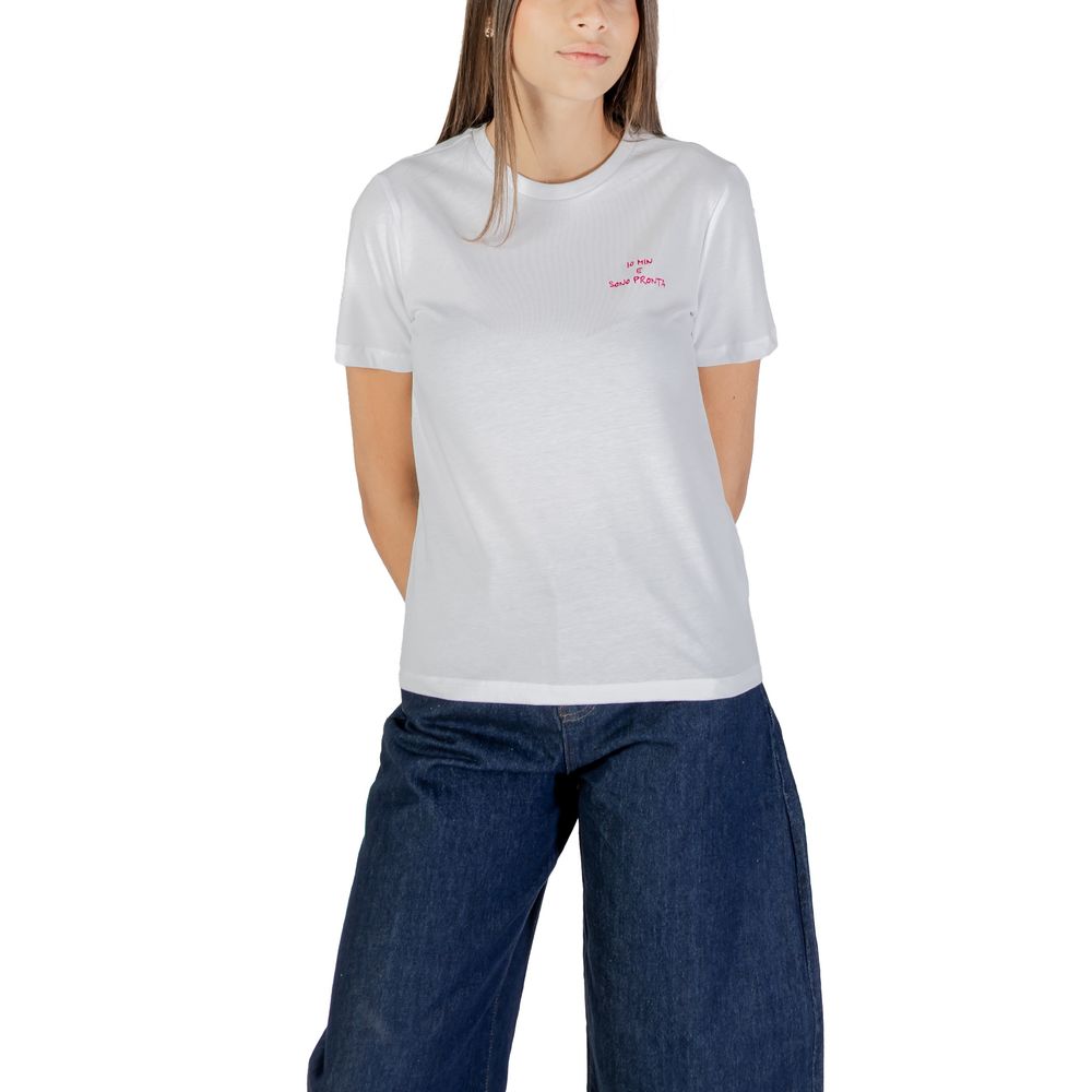 Only - Pink Cotton T-Shirt